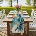 thumbnail image 4 of Coastal Beach Tree 108 Inch Table Runner, Vintage Tropical Palm Plant Farmhouse Dresser Scarf Cotton & Linen Tablerunner for Dining/Kitchen Island/Holiday Party Décor 13" x 108", 4 of 9
