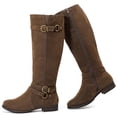 thumbnail image 1 of Botas hasta la rodilla Ruiee para mujer, elegantes, punta redonda, color marrón, talla 11, 1 of 6