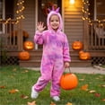 thumbnail image 4 of Dinosaur Onesie Costume for Ch'ildr'en, Hooded Animal Jumpsuit with Spikes and Tail, Halloween Christmas Cosplay Outfit, 4 of 8