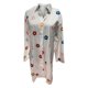 thumbnail image 4 of Camisa de Vestir Irregular Vestido Largo Vestido Impreso Mujeres Vestido de Manga Larga Con Cuello en V Camiseta Irregular Odeerbi ODB112613, 4 of 5