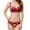 Wine, variant on Women's Transparent Bra Large Chest Show Small Lace Sexy Underwear Bra Set Medium Briefs Men