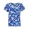 thumbnail image 2 of Elegant Emily  Blue Floral Capri Sleep Set (Women), 2 of 4