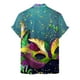 thumbnail image 2 of Camisas Para Hombre Manga Larga Regular Fit Camiseta con estampado digital 3D para hombre Camisa de manga corta Solapa superior (Dark Blue, XL), 2 of 4