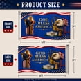 thumbnail image 3 of God Bless America Flag 3x5 Ft Double-sided Patriotic Eagle Flag, America 250th Anniversary Flag with Brass Grommets, Heavy Duty Polyester USA 250 Merchandise for Indoor Outdoor July 4th Decorations, 3 of 5