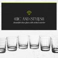 thumbnail image 3 of Fifth Avenue Crystal Medallion Old Fashioned Glasses Set of 6, 9.5 oz, Durable Etched Patterns, Textured Rock Glasses, Drinking Cups for Vodka, Bourbon, Liquor, Scotch Tumbler for Bar, 3 of 7