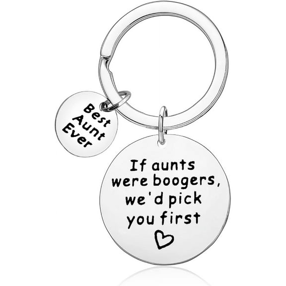 Aunt Gifts from Niece Nephew Funny Aunt Keychain Jewelry Auntie Gift Keychain Keyring Birthday Gift for Aunt Appreciation Jewelry Gift Christmas Mother's Day Wedding Gift for Aunt Auntie Women
