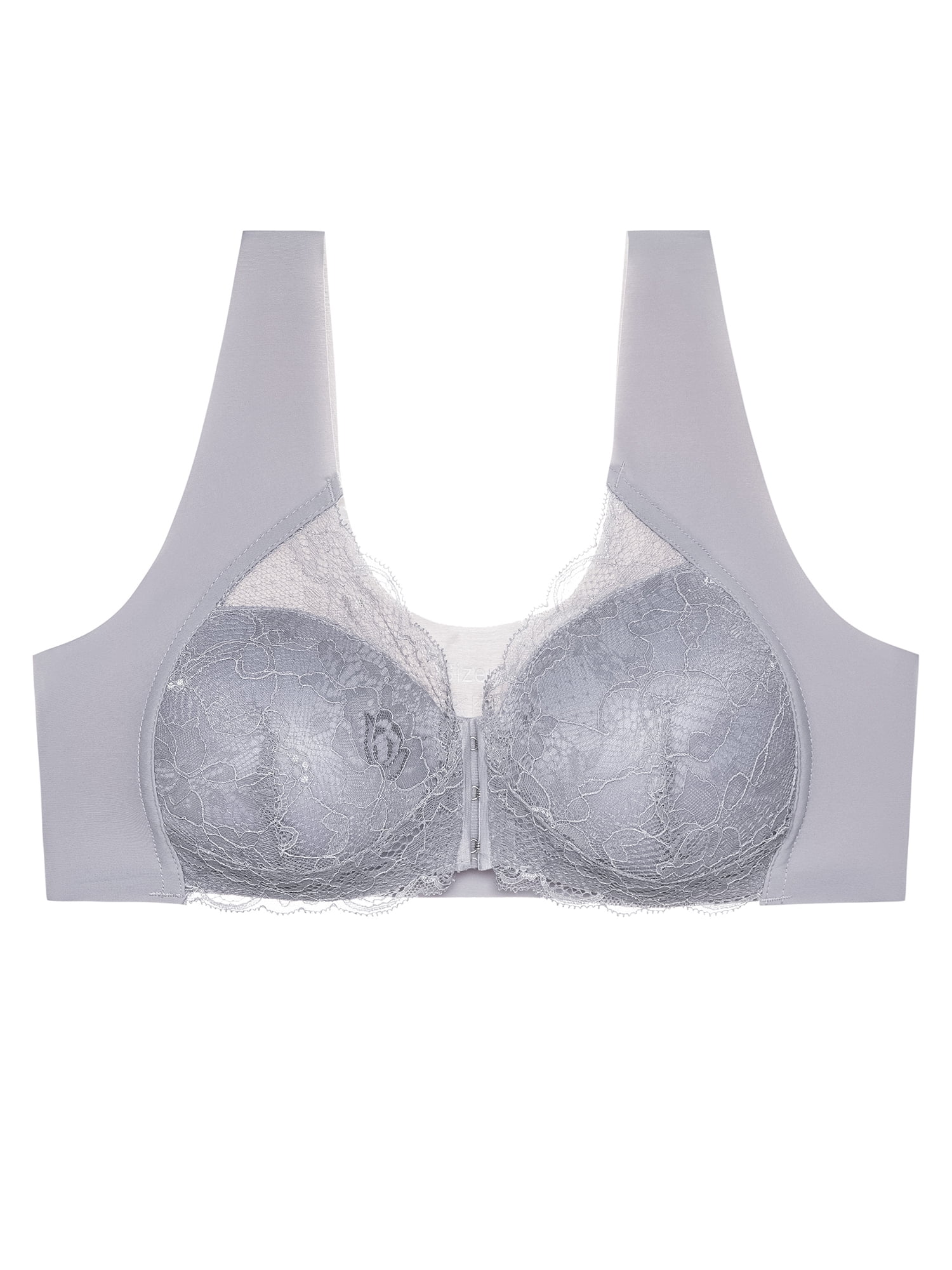 Women Front Closure Bra Lace Thin Padded No Underwire Plus Size Bras
