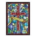thumbnail image 2 of Stained Glass Cross Chrisas Cards, Set of 20, 2 of 4