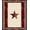 Red Beige, Pattern 3, variant on ODIKA 8'x10' Washable Area Rug Hooks Motif Cowboy Southwestern Round Runway Themed Trailer Minded for King Size Bedroom Under Bed, Master Suite, Non-Shedding, Easy Care