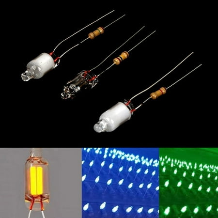 

10Pcs Neon Light Bulbs 6*13mm Mini Neon Light Indicator With Resistor 220V