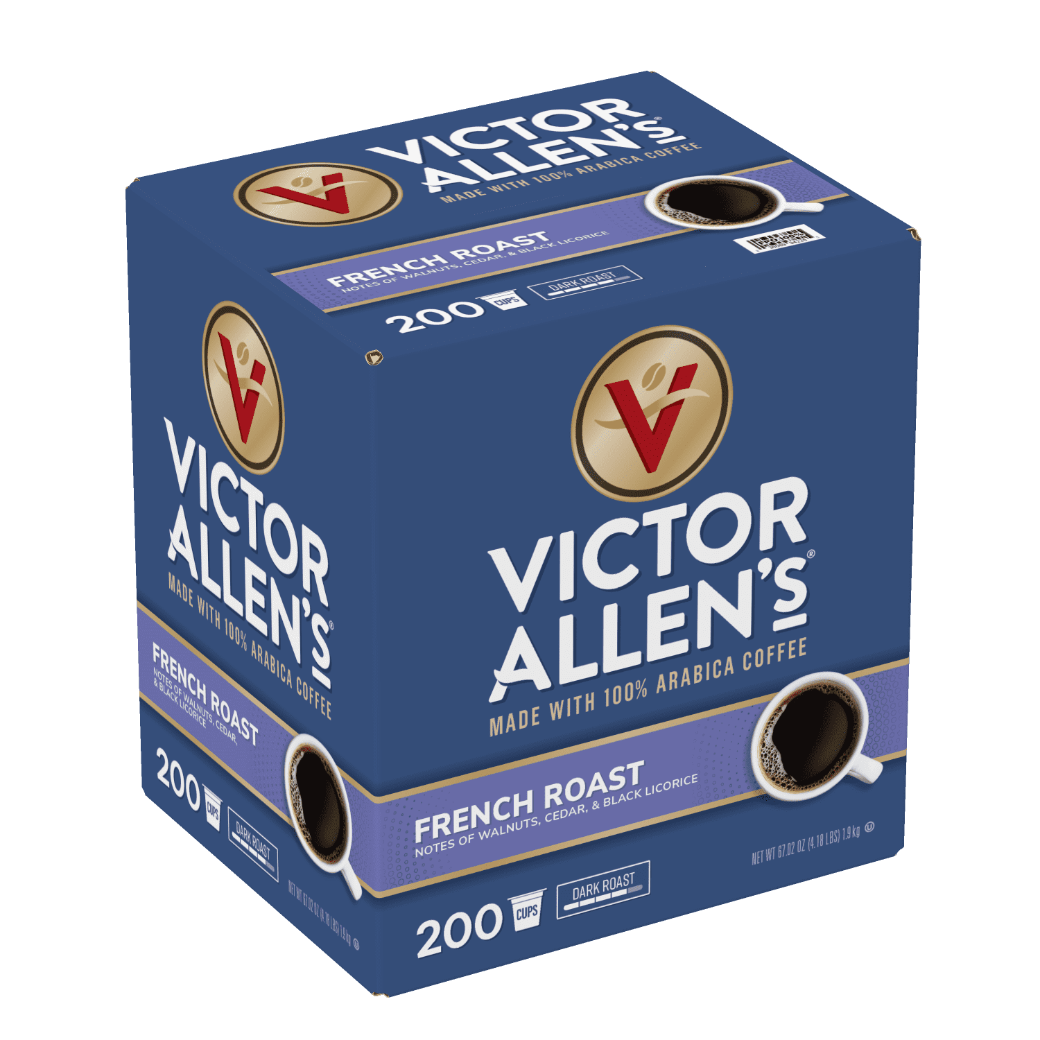 French Roast, Dark Roast, Single Serve Coffee Pods for Keurig KCup Brewers