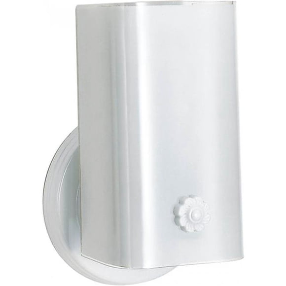 Nuvo Lighting 77-086 7 in. 60W 1-Light Medium U-Channel Glass E-26 Base Incandescent Wall Mounted Vanity Light in White