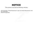 thumbnail image 2 of CMX Rear Left (Driver Side) Brake Hydraulic Hose 12-H621071 for Car Toyota RAV4 Matrix, 2 of 8