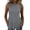 Gray, variant on Peplum Tops for Women Dressy Casual Sleeveless Crew Neck Flowy Shirt Summer Fashion Beach Ruffle Hem Blouse