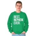 thumbnail image 4 of Best Nephew Ever Family Aunt Uncle Men's Crewneck Sweatshirt Brisco Brands M, 4 of 6