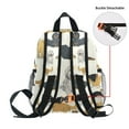 thumbnail image 5 of FORMRS School Backpack with Front Zippered Pocket 12" Student Travel Daypack, Beige Cartoon Dogs Pattern, 5 of 6