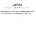 thumbnail image 2 of Transit Auto Front Hub Bearing Assembly Disc Brake Rotors and Ceramic Pads Kit for Car 1995 K3500 Chevrolet GMC with Dual Rear Wheels KBB-122521, 2 of 2