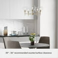 thumbnail image 6 of Hunter - Xidane 5-light Alturas Gold, Large Chandelier, Dimmable, Mid Century Modern Style, Round Shaped, for Bedrooms, Dining, Living Rooms - 19741, 6 of 8