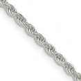 thumbnail image 5 of 925 Sterling Silver 2.25mm Rope Chain Twisted Link Necklace, 5 of 6