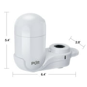 PUR Faucet Mount Water Filtration System, Vertical, White, FM3333B