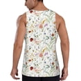 thumbnail image 3 of Easygdp Wildflower Watercolor Men's Tank Top, Sleeveless Muscle T Shirts, Breathable, Quick-Dry, Loose for Gym, Running, Fitness - Large, 3 of 9