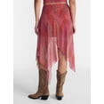 thumbnail image 3 of No Boundaries Asymmetrical Mesh Midi Skirt, Women's XXS-XXL, 3 of 5