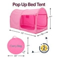 Bed Canopy Tent Twin Size for Unisex Pink by Alvantor(Mattress Not