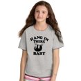 thumbnail image 3 of Hang In There Sloth Encouragement Crewneck T Shirts Boy Girl Teen Brisco Brands S, 3 of 6
