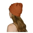 thumbnail image 2 of Gravity Threads Knit Soft Stretch Beanie Cap, Rust, 2 of 2