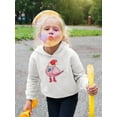 thumbnail image 2 of Bird With Santa Hat Hoodie Toddler -Image by Shutterstock,  5 Toddler, 2 of 4