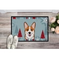 thumbnail image 2 of Caroline's Treasures BB1750JMAT Winter Holiday Red Corgi Door Mat, Indoor Rug or Outdoor Welcome Mat 24x36 Doormat , 24H, 2 of 4