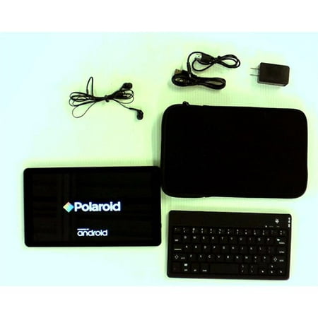Refurbished Polaroid 10 Tablet Quad-Core Android 6 Marshmallow Bluetooth Keyboard, Micro SD slot, Front & Rear Facing Cameras, Google Play (Best App Store For Polaroid Tablet)