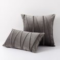 thumbnail image 4 of Funda de almohada con tiras de presión de terciopelo y correa de cuerda de presión para sofá, funda de almohada para el hogar, 4 of 4