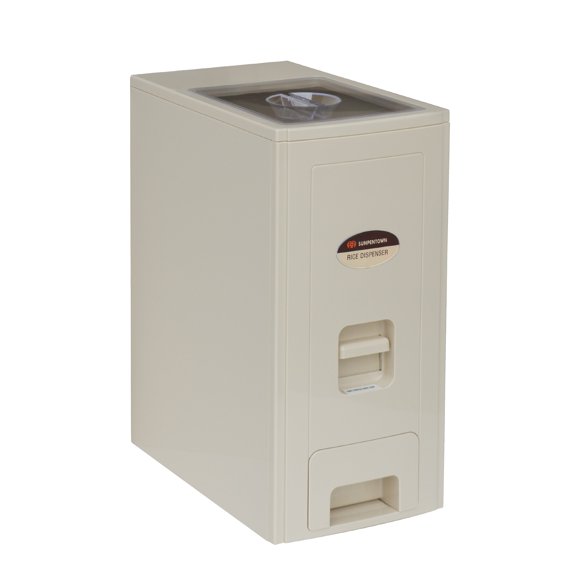 Dispensador de arroz Sunpentown SPT de plástico duro de 12 kg de capacidad