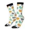 thumbnail image 1 of Fotbe Tiger Leaves Calcetas Largas con Estampado para Hombre y Mujer – Calcetas de Compresión Transpirables y Elásticas, Viajar y Uso Diario Talla 5-11, 1 of 6