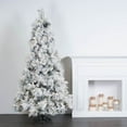 thumbnail image 5 of Vickerman 9' x 59" Flocked Atka Slim Tree, Warm White Wide Angle 3mm Low Voltage LED lights., 5 of 5
