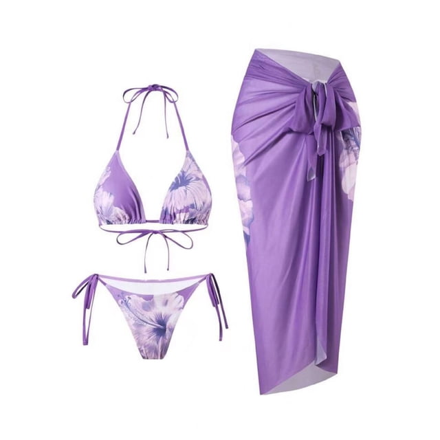Trajes de baño para mujer, conjunto de traje de baño estampado de dos piezas a la moda para mujer, trajes de baño para mujer, trajes de baño para mujer, trajes de baño de moda de playa para mujer