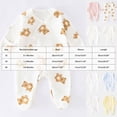 thumbnail image 3 of CAUYDY Girl Bodysuit for Newborn Baby Long Sleeve Romper for Boy Infant Sleepers 0 3 6 9 12 18 24 Months Fall Winter Preemie Pajamas Sizes 0-1 Months,Dark Blue, 3 of 4