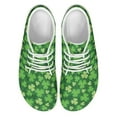 thumbnail image 4 of Wismoutput Four Leaf Clovers Sneakers Barefoot Shoes for Men Walking Shoes for St.Patrick's Day Size 5.5-14, 4 of 7