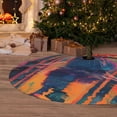 thumbnail image 6 of Sikiie Neon Rabbit In Archway 30-48 inches {designName} Print Christmas Tree Skirt Snowman Xmas Tree Skirt with Edge Christmas Decorations for Holiday Party-36", 6 of 7