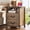 Rustic Brown, variant on VGBYUJ Farmhouse Nightstand with Charging Station & USB Ports, Bedside Table with 2 Drawers, Wood Nightstand for Bedroom, Living Room, White & Brown