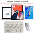 thumbnail image 3 of Rechargeable Bluetooth Keyboard and Mouse Combo Ultra-Slim Portable Compact Wireless Mouse Keyboard Set for Android Windows Tablet Phone iPad iOS, 3 of 5