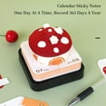 thumbnail image 2 of SQDWYGUO 3D Memo Pad Calendar 2025,3D Magic Castle Weekly Calendar Notepad with Light&Holder,Time Piece Desk Calendar Memo Pad DIY Decoration Gift,Red Mushroom,3.85" x 3.85"x 3.34", 2 of 7