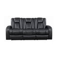 thumbnail image 2 of Delangelo Power^2 Sofa with Drop-down Table Black, 2 of 3