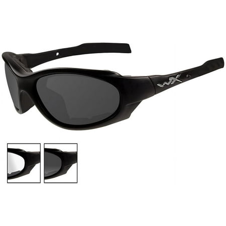 Wiley X XL-1 Advanced Sunglasses, Smoke Grey Clear Lens, Matte Black Frame - 291
