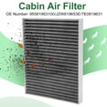 thumbnail image 2 of Filtros de Aire de Cabina Unique Bargains No.95581963100 para Audi Q7 (4LB) 2009-2012 para VW Amarok (2HA, 2HB, S1B, S6B, S7A, S7B) 2010-2012 Tela Carbón Activado 1 Pc, 2 of 6