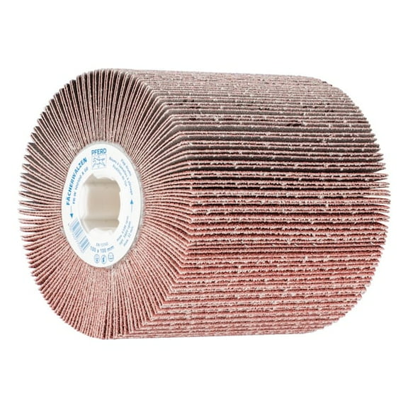 Pferd Flap Drum,Al/Oxd,60 Grit,4"x4"x3/4" 45781