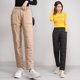 thumbnail image 2 of Pantalones de algodón ligeros para mujer, ropa exterior de moda para invierno, pantalones rectos, sueltos, adelgazantes, pantalones cálidos de talla grande para mujer, 2 of 4