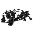 thumbnail image 2 of 250 Pcs. Self Adhesive Cable Clamp Plastic Rectangular Cable Tie Quick Cable Wire Management Holder, 2 of 8