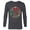 Charcoal Heather, variant on Marvel Christmas Avengers Nutcrackers Wreath Heroic Holidays - Long Sleeve T-Shirt for Men - Customized-Athletic Heather
